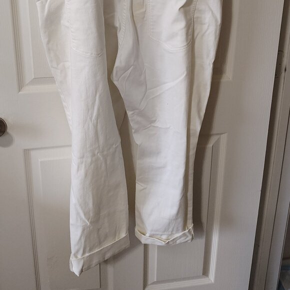 Arizona Jean's White Ripped Overalls XL - Picture 6 of 10